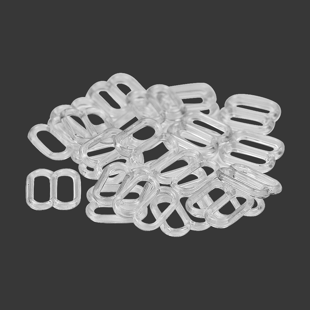 Jhonea Transparent Bra Slider Strap Adjuster Buckle Clip Set  Edit alt text
