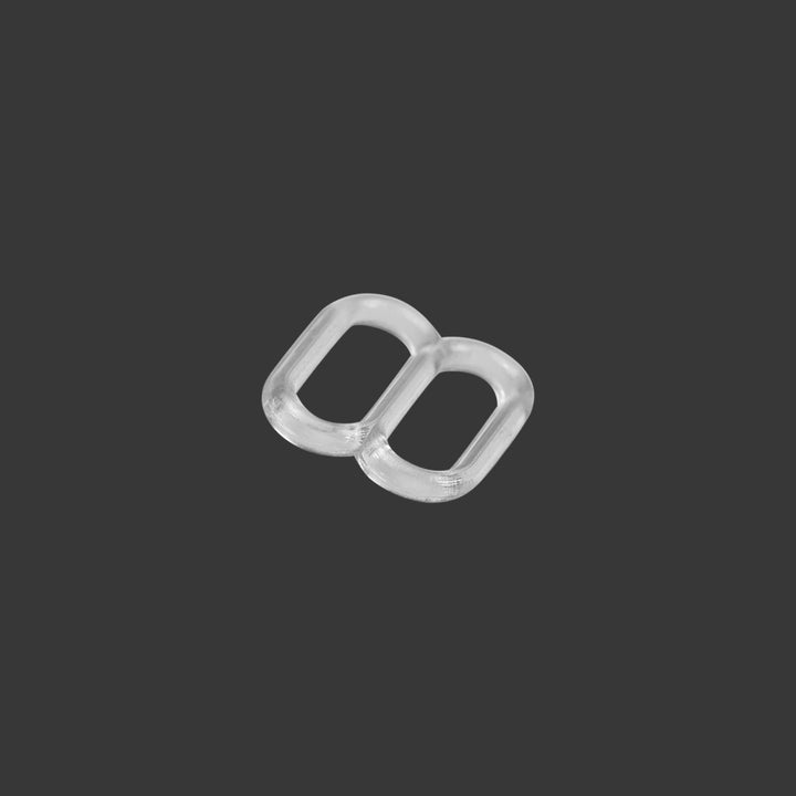 Transparent Bra Slider Strap Adjuster Buckle Clip Set