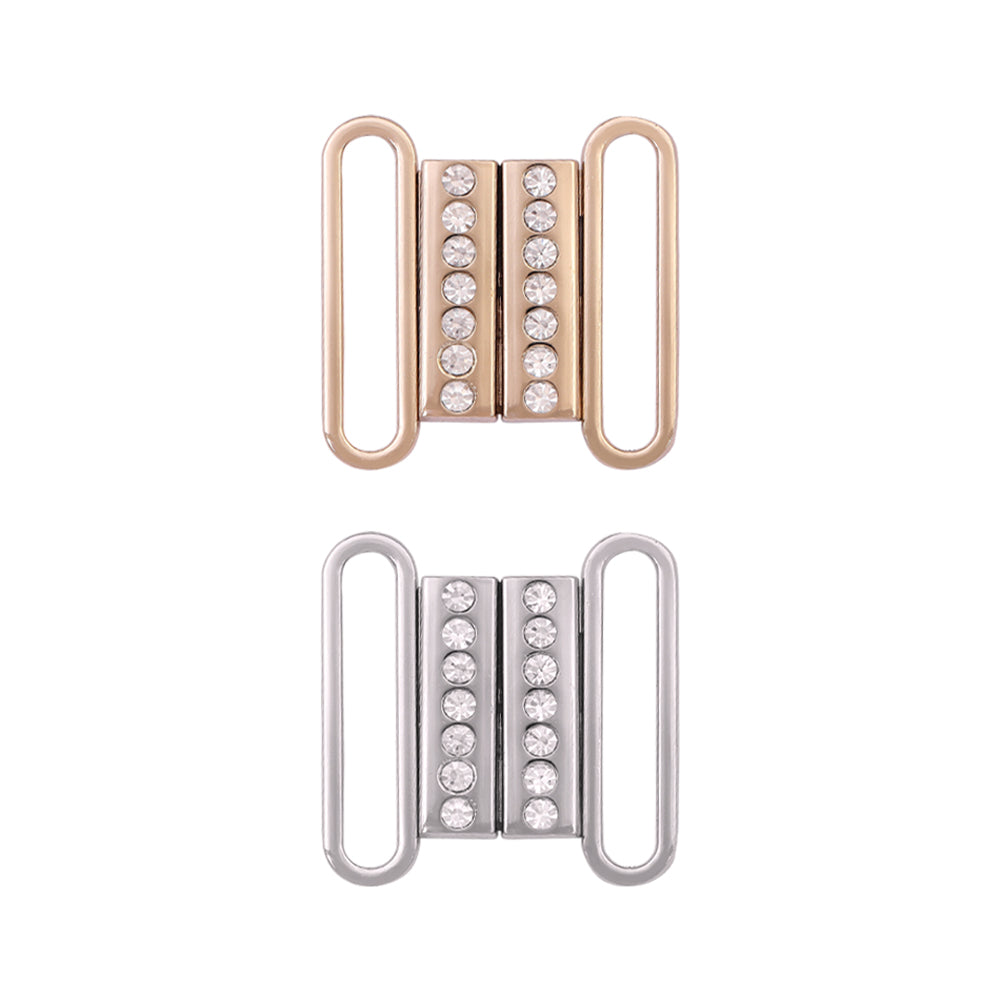 Easy Openable Shiny Diamond Closure Clasp Belt Buckle