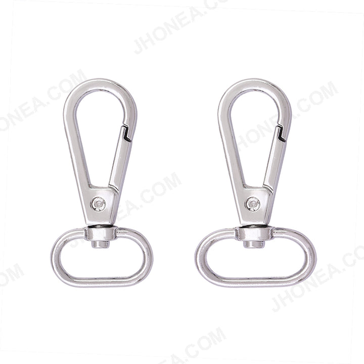 Jhonea Metal Swivel Lever Snap Hooks with Rings Buckle Hardware