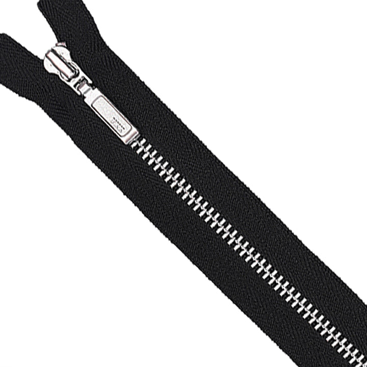 YKK- #3 Classic Silver Closed-End YKK Metal Zipper