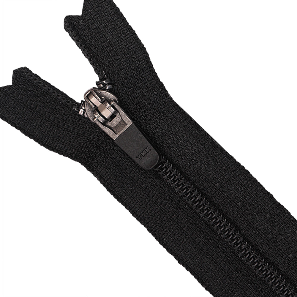 YKK- #3 Black Coil 8inch Closed-End YKK Fly Zipper
