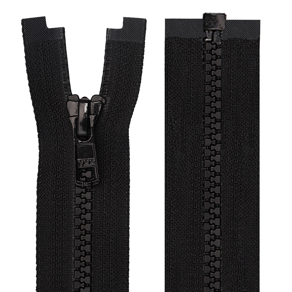 YKK- #5 Black Vislon Open-End & Closed-End YKK Zipper