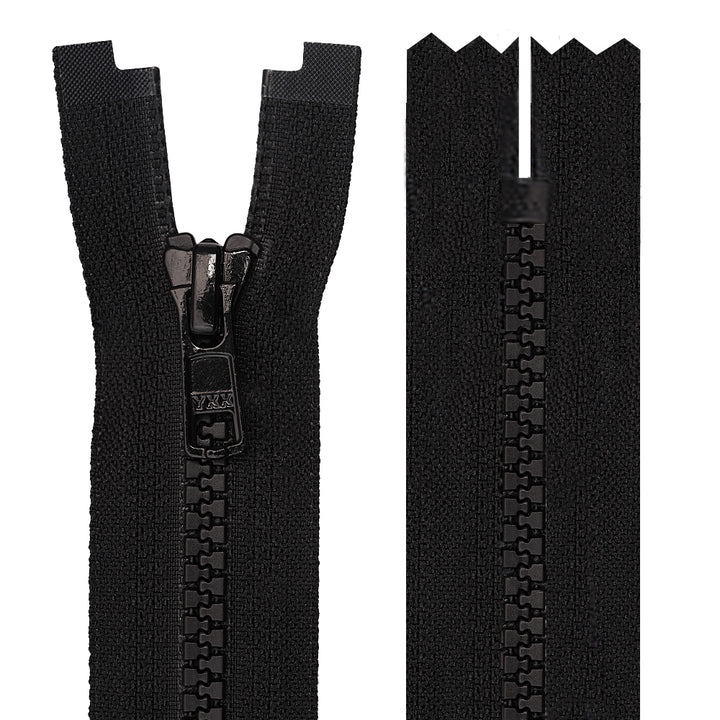 YKK- #5 Black/White Vislon YKK Zipper for Men/Women Clothing