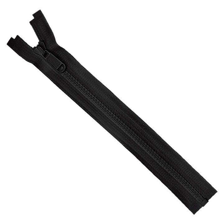 #5 YKK Black Vislon Open-End Double Pull Slider Zipper
