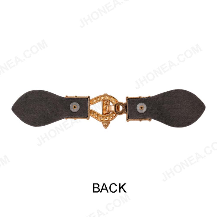 Metal PU Leather Closure Clasp Belt Buckle for Coats/Jackets