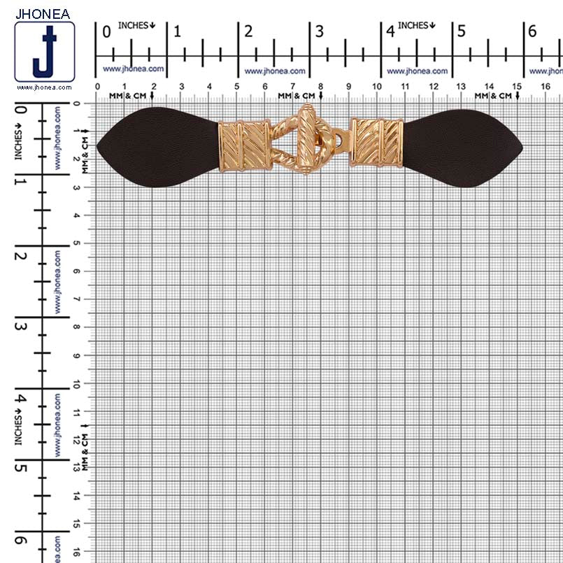 Metal PU Leather Closure Clasp Belt Buckle for Coats/Jackets