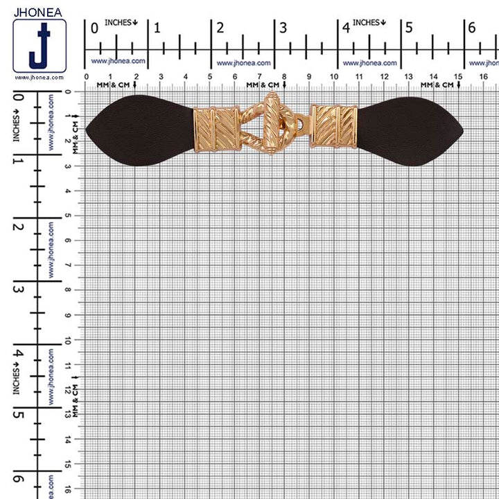 Metal PU Leather Closure Clasp Belt Buckle for Coats/Jackets