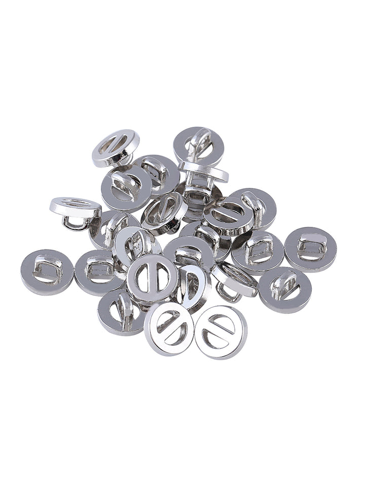 Round Ring Shape Fancy Shank Metal Button