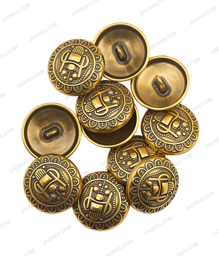 Exclusively Crafted Ancient Antique Gold Metal Buttons