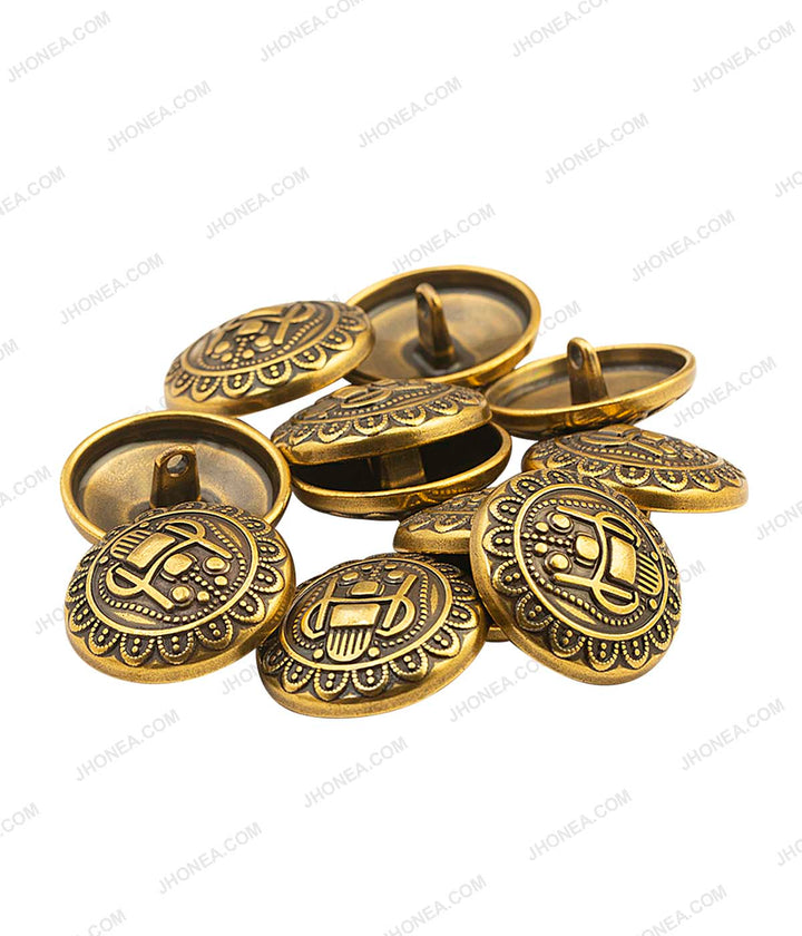 Exclusively Crafted Ancient Antique Gold Metal Buttons