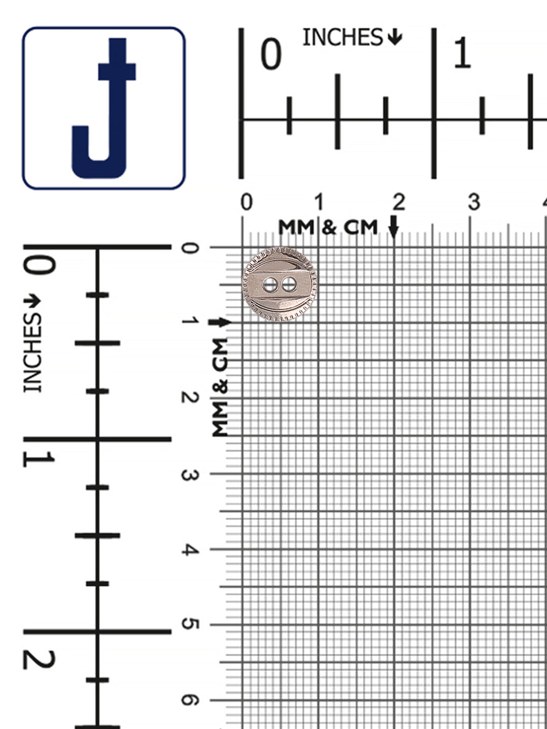 Western Style 2-Hole Round Shape Metal Button for Dresses