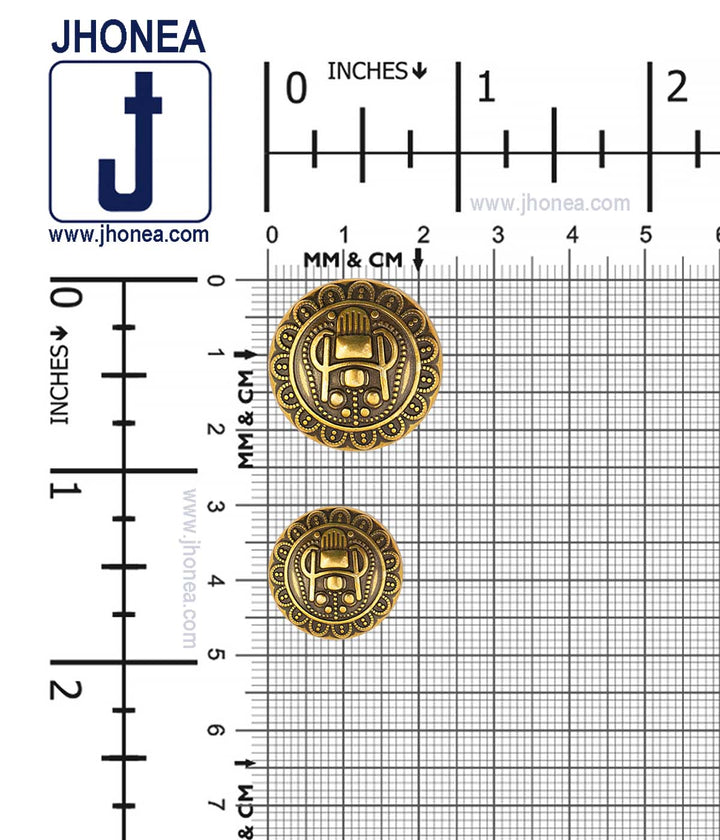 Exclusively Crafted Ancient Antique Gold Metal Buttons