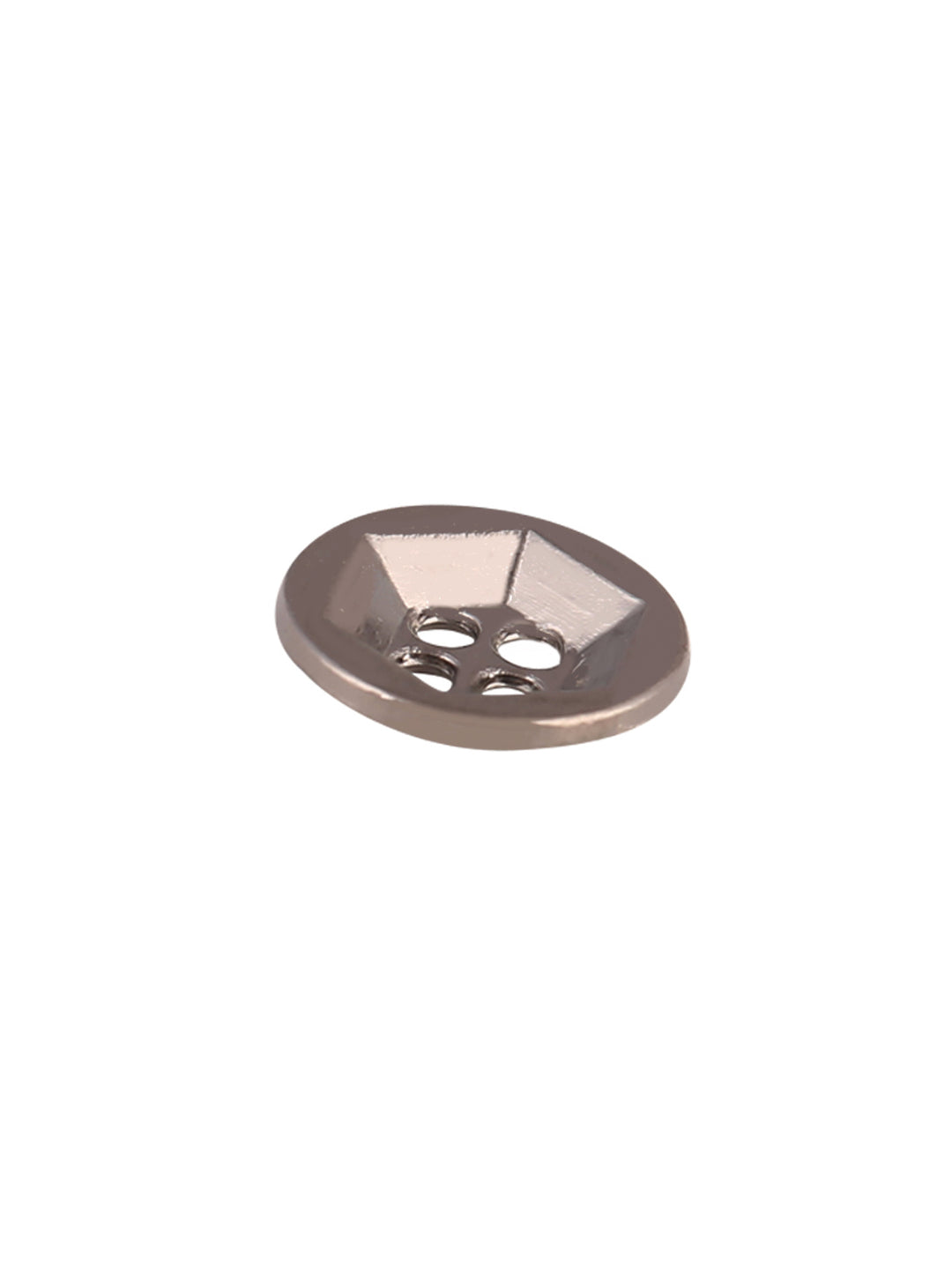 Solid Design Geometric Pattern Metal Shirt Buttons