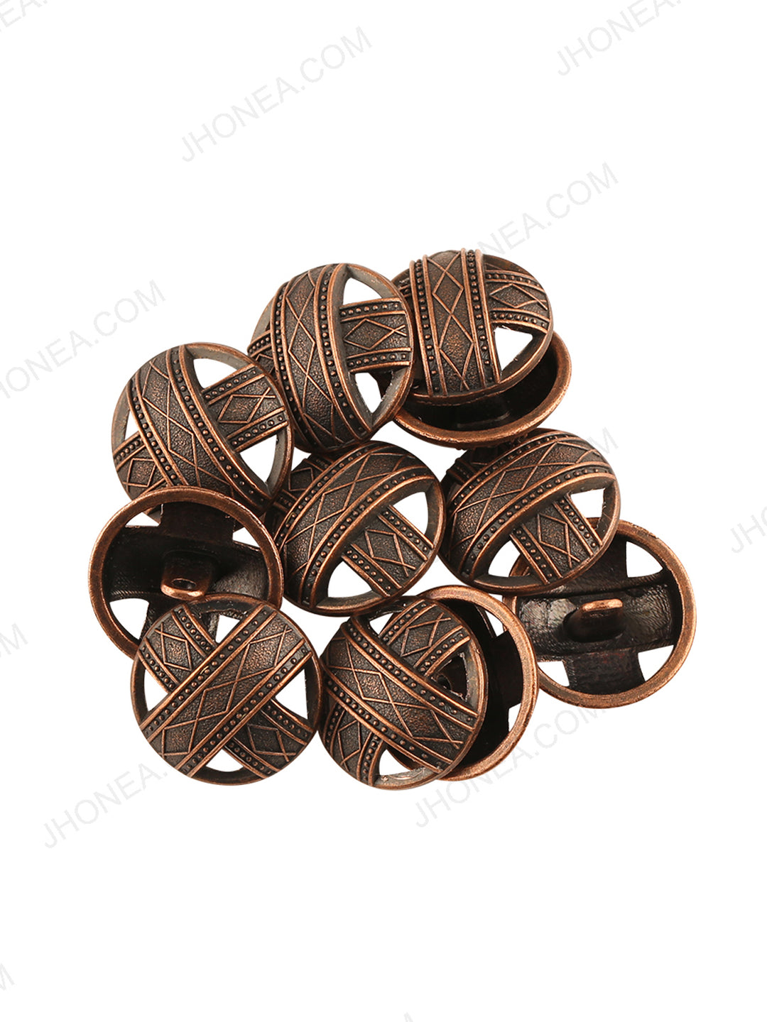 Historic Design Antique Copper Bandhgala Buttons