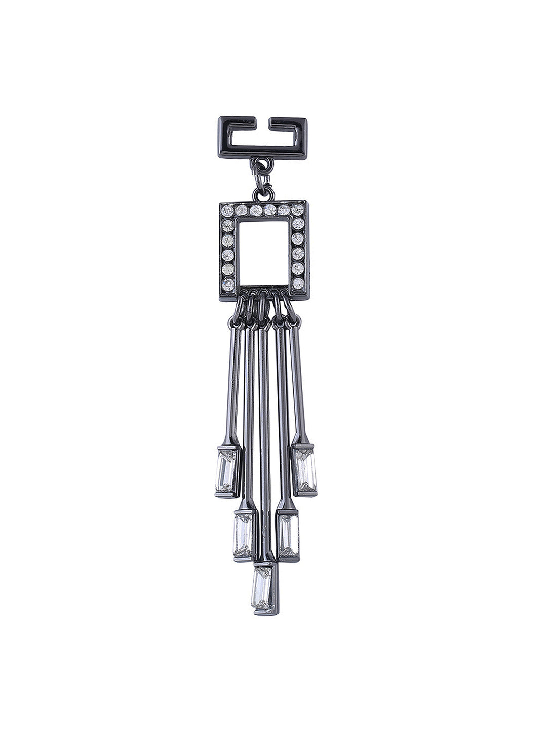 Decorative Shiny Black Nickel (Gunmetal) Color Diamond Tassels Attractive Embellishment for Clothes
