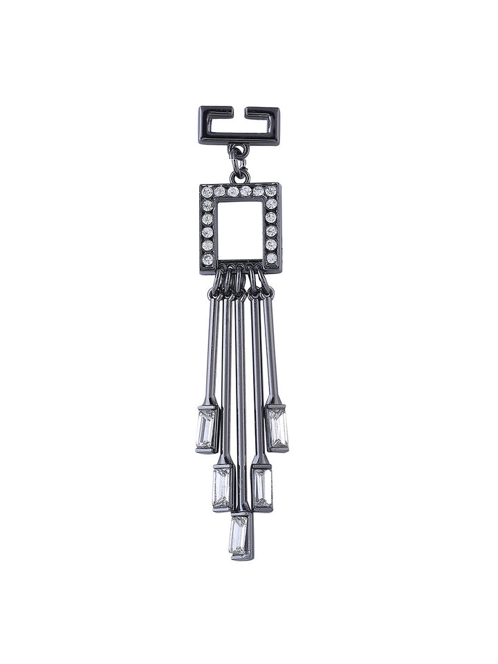 Decorative Shiny Black Nickel (Gunmetal) Color Diamond Tassels Attractive Embellishment for Clothes