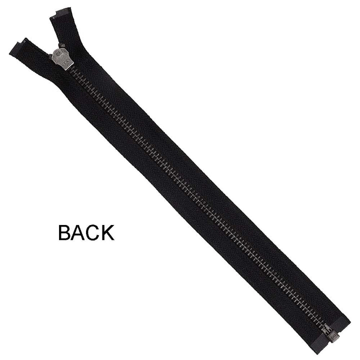 Vintage Clothing #5 Gunmetal Finish YKK Metal Zipper