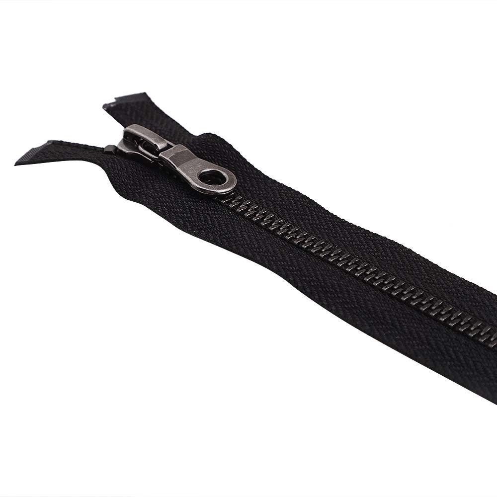 Vintage Clothing #5 Gunmetal Finish YKK Metal Zipper