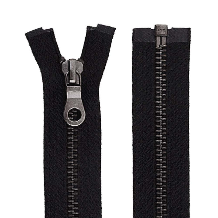 Vintage Clothing #5 Gunmetal Finish YKK Metal Zipper