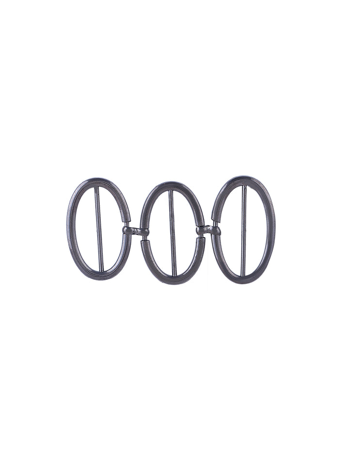 Designer Oval Shape Short Belt Buckle Accessory