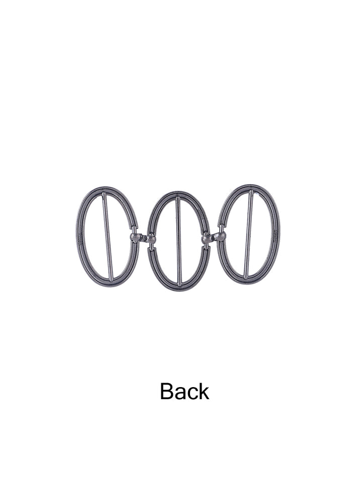 Designer Oval Shape Short Belt Buckle Accessory
