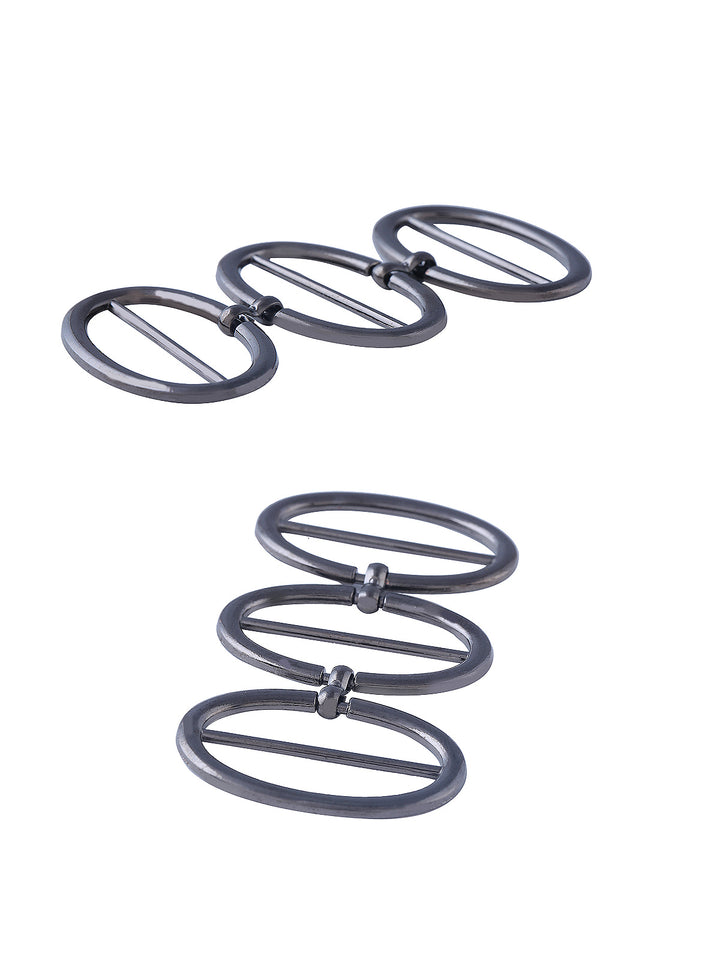 Designer Oval Shape Short Belt Buckle Accessory