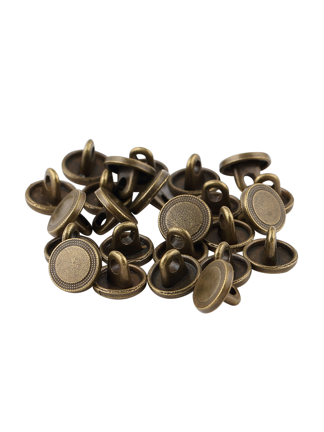 Classic Antique Brass 9mm Downhole Shirt Button