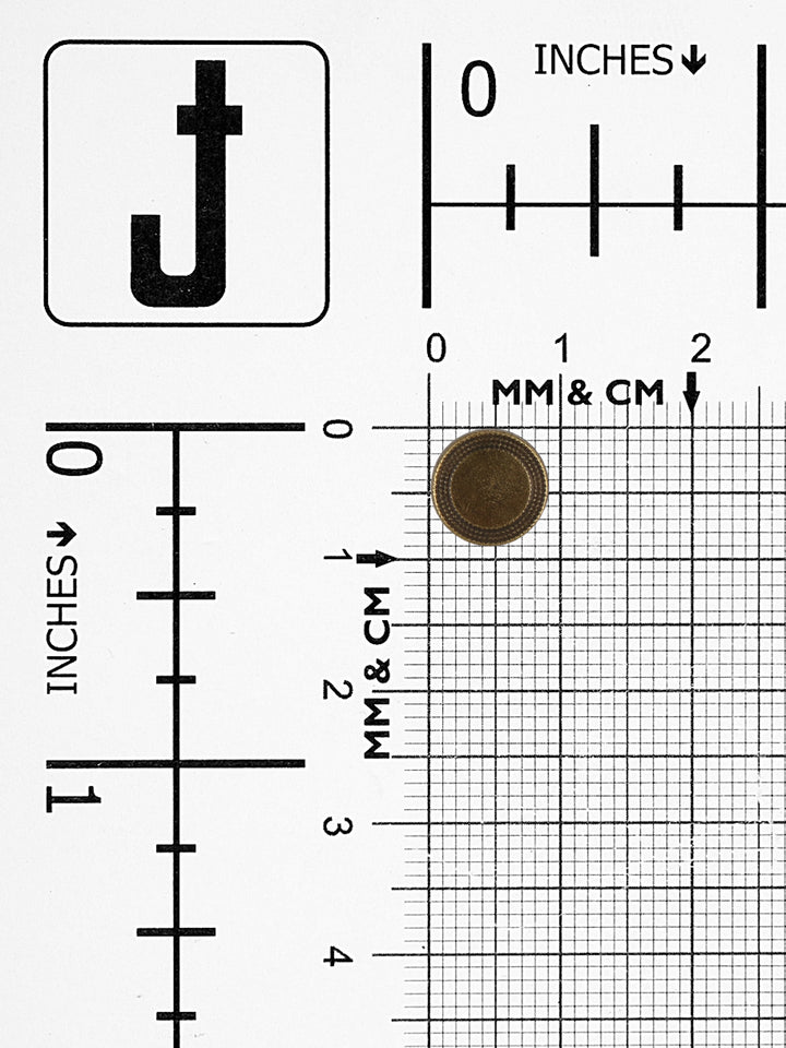 Classic Antique Brass 9mm Downhole Shirt Button