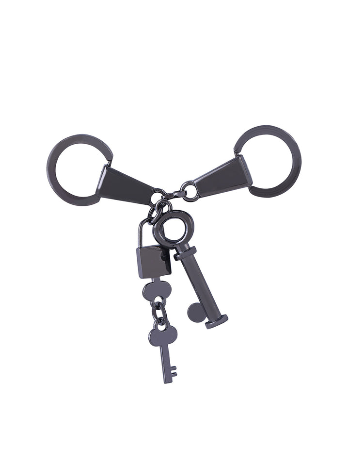 Shiny Black Nickel Lock & Key Design Fashion Hardware
