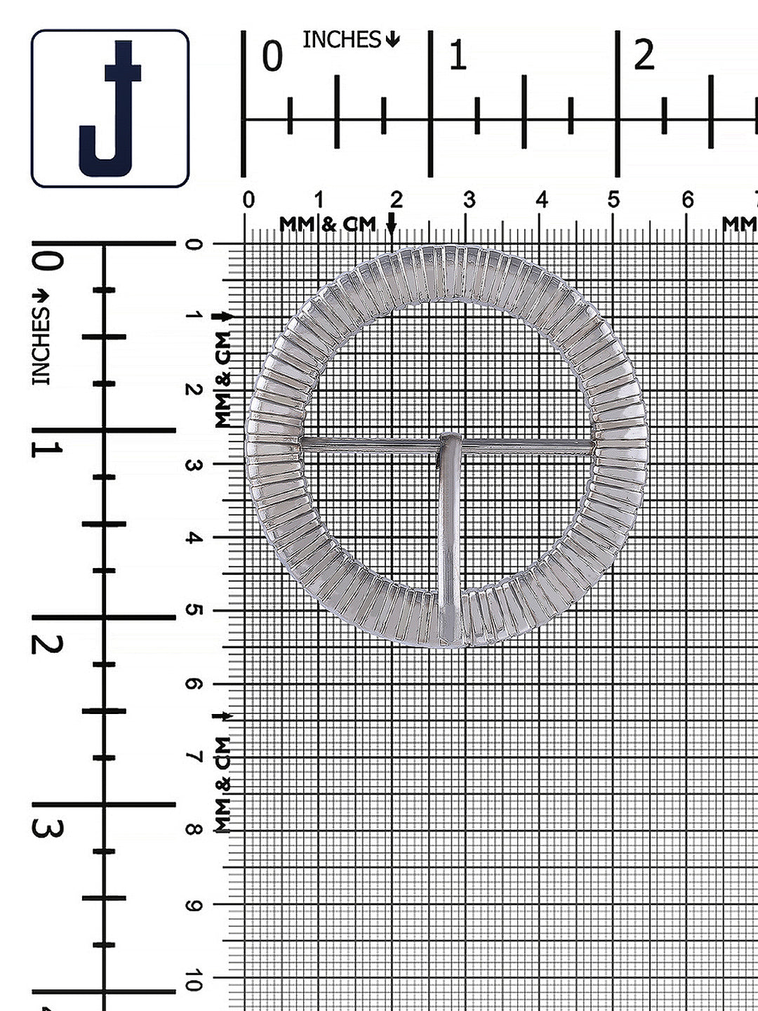 Fancy Round Shape Shiny Silver Waist Belt Prong Buckle - Jhonea Accessories