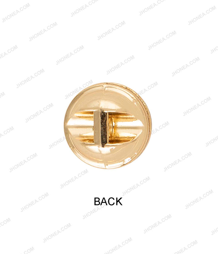 Shiny Gold & Shiny Silver Accent Border Dome Pearl Buttons