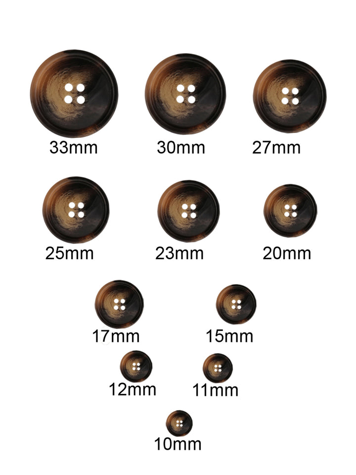 Round Shape Natural Color 4-Hole Blazer/Shirt Button