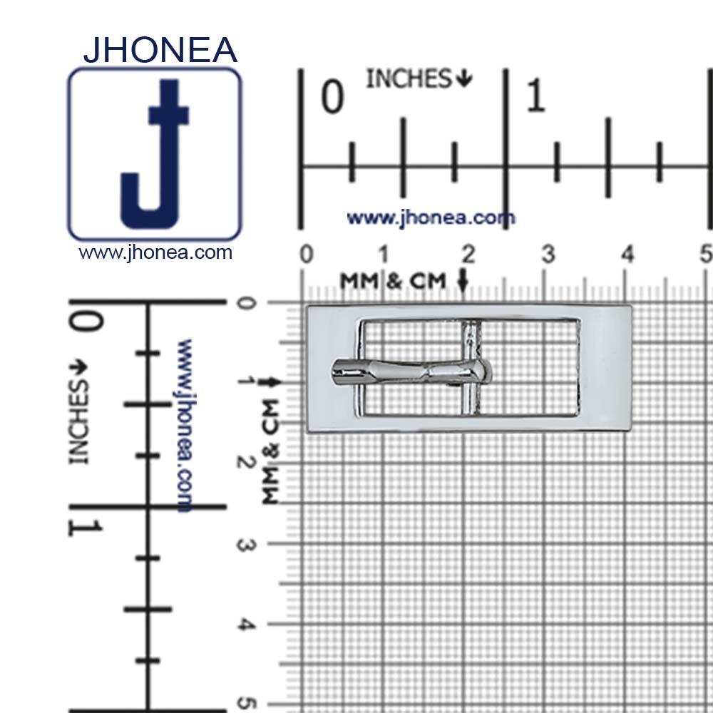 Shiny Rectangular Frame Cinch Belt Buckle