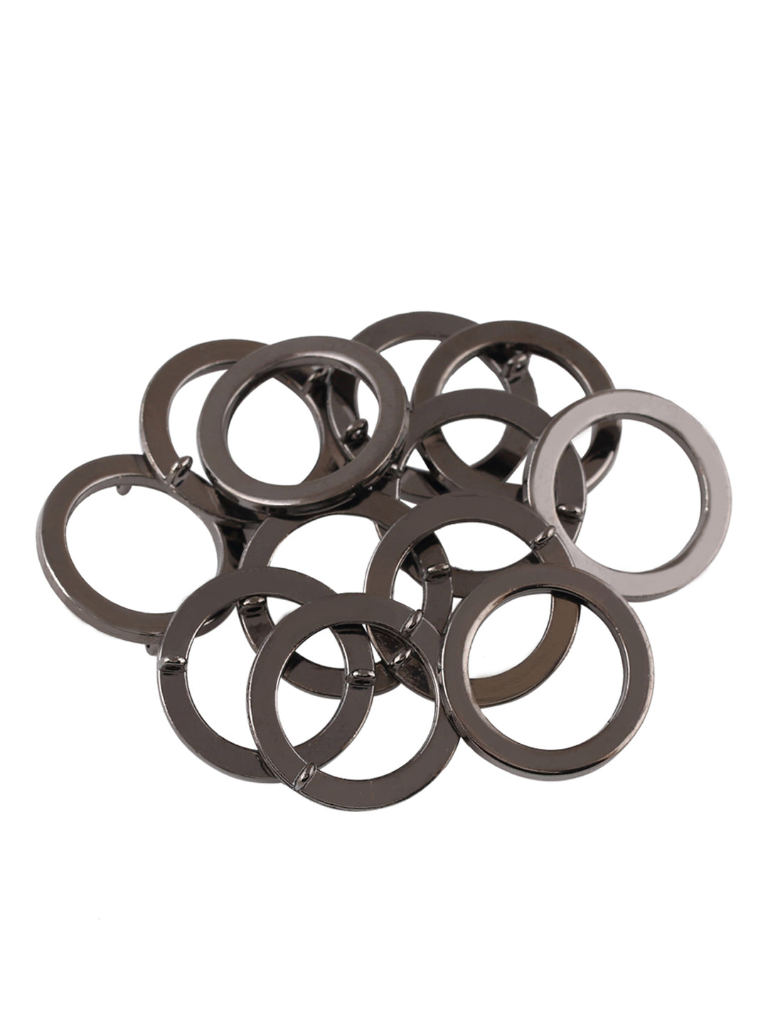 Round Shape Black Nickel (Gunmetal) Color Downhole Fancy Ring Button