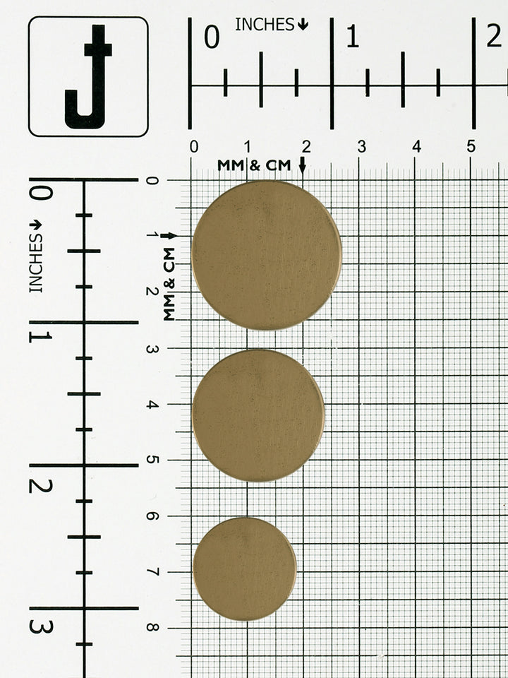 Round Shape Shiny Tea Gold Classic Brush Finish Metal Buttons