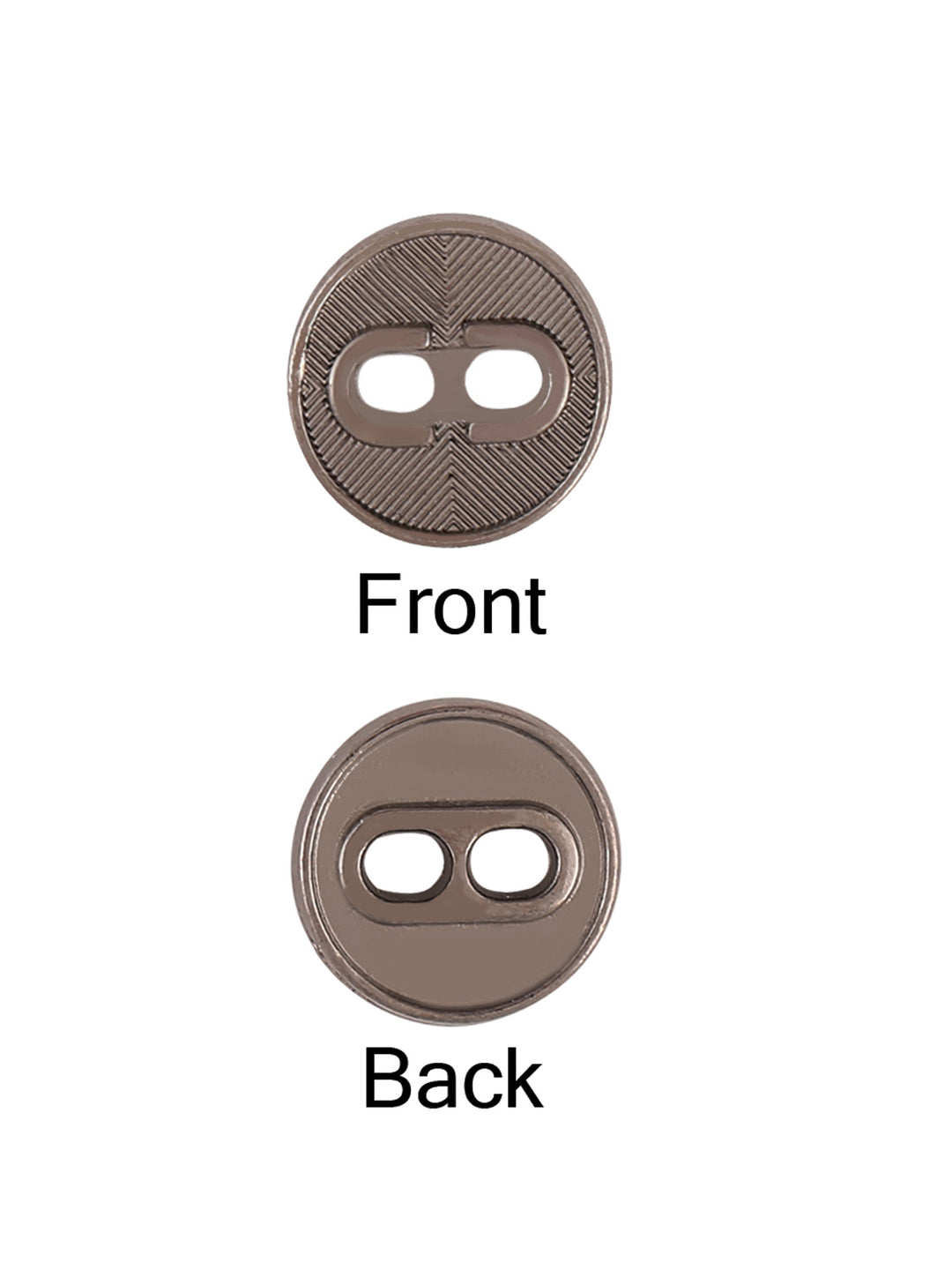 Beautiful Surface Finish 2-Hole Round Shape Metal Button