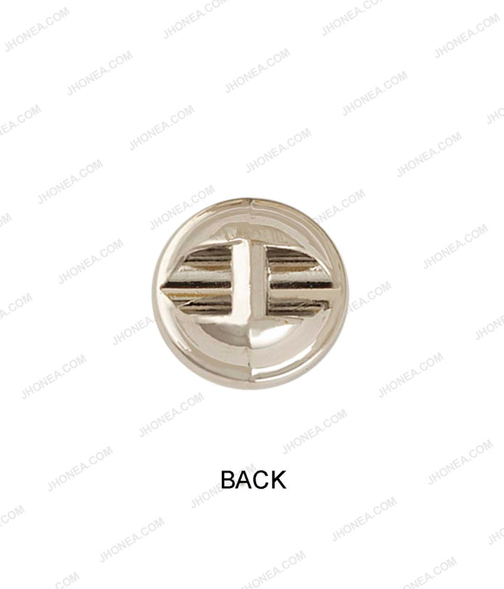 Shiny Gold & Shiny Silver Accent Border Dome Pearl Buttons