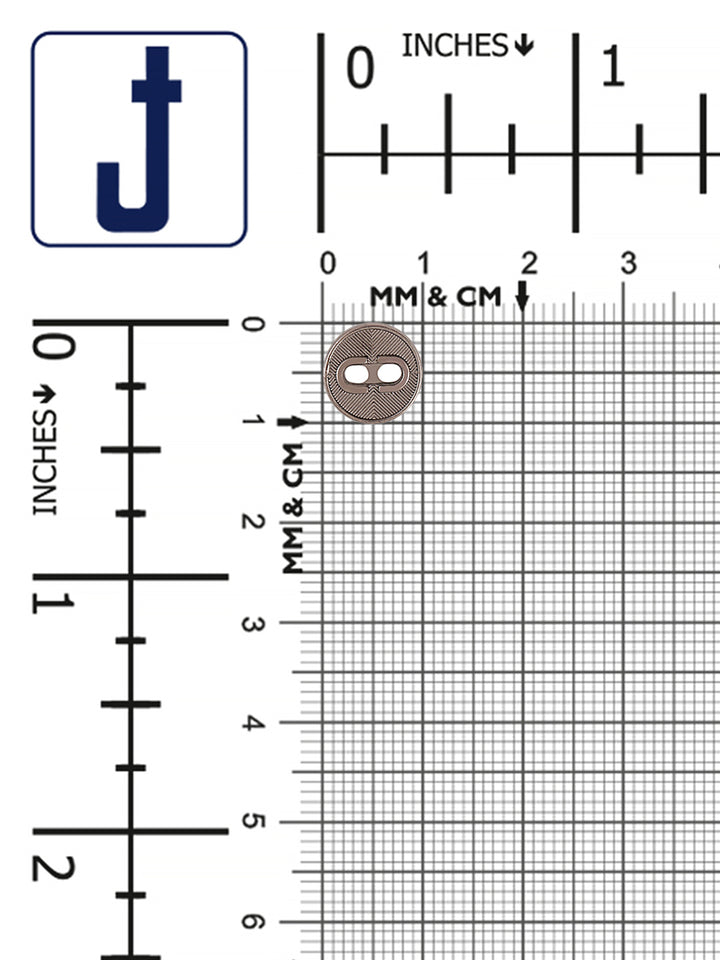 Beautiful Surface Finish 2-Hole Round Shape Metal Button