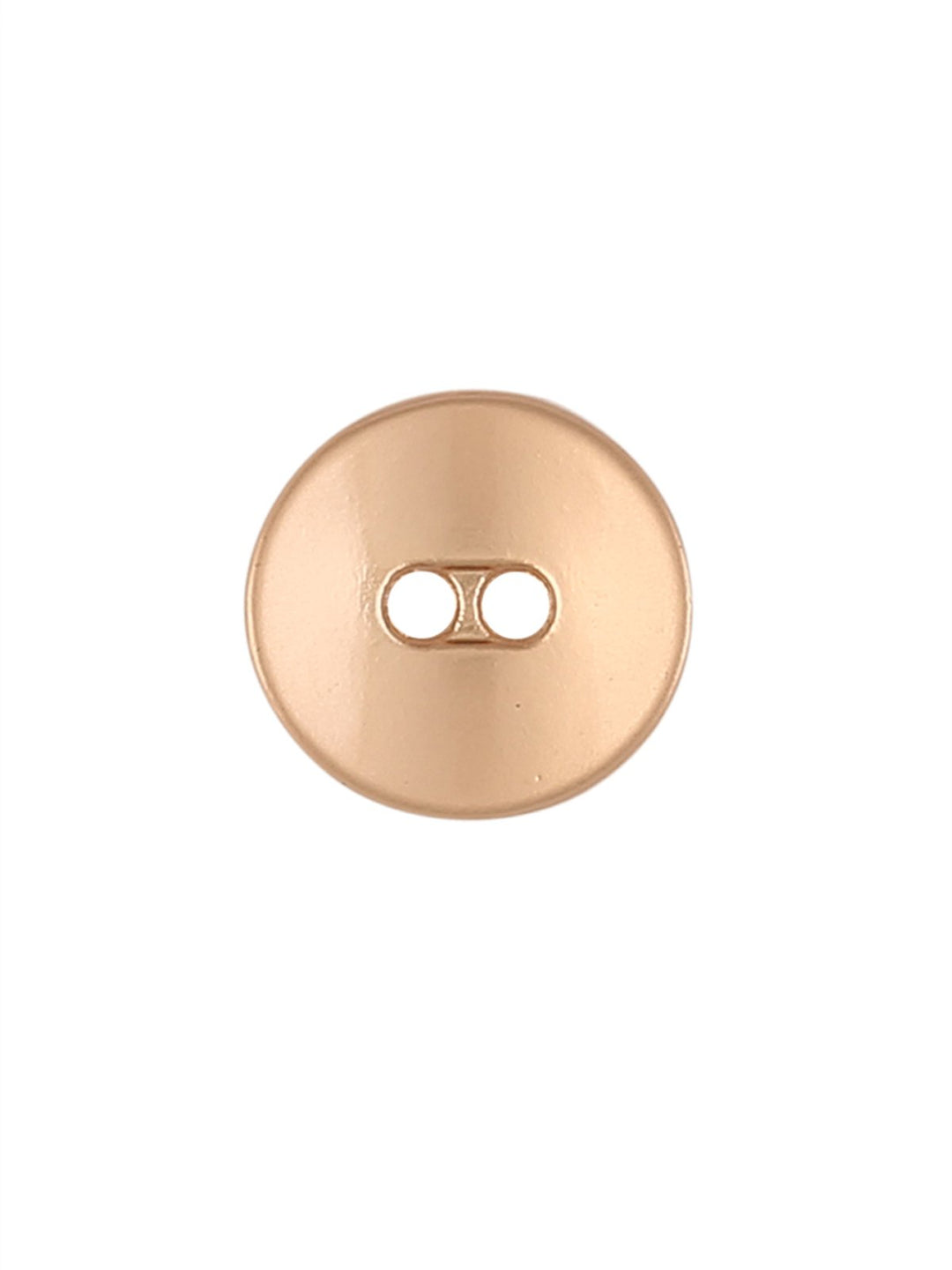 Fashionable Round Shape with Curvy Structure Metal Button in Matte Gold Color