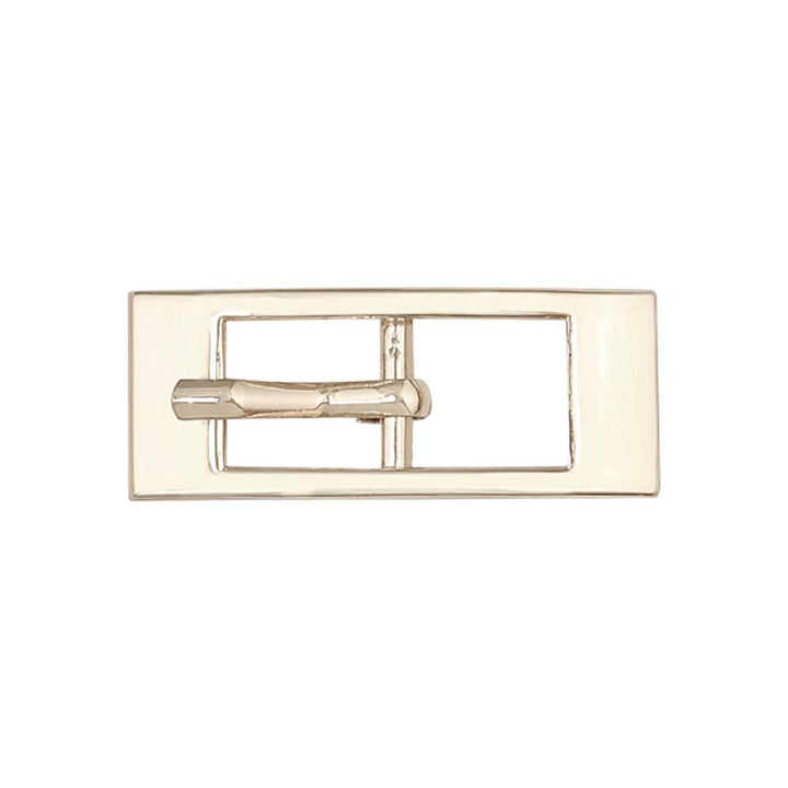 Shiny Light Gold Color Rectangular Frame Cinch Belt Buckle