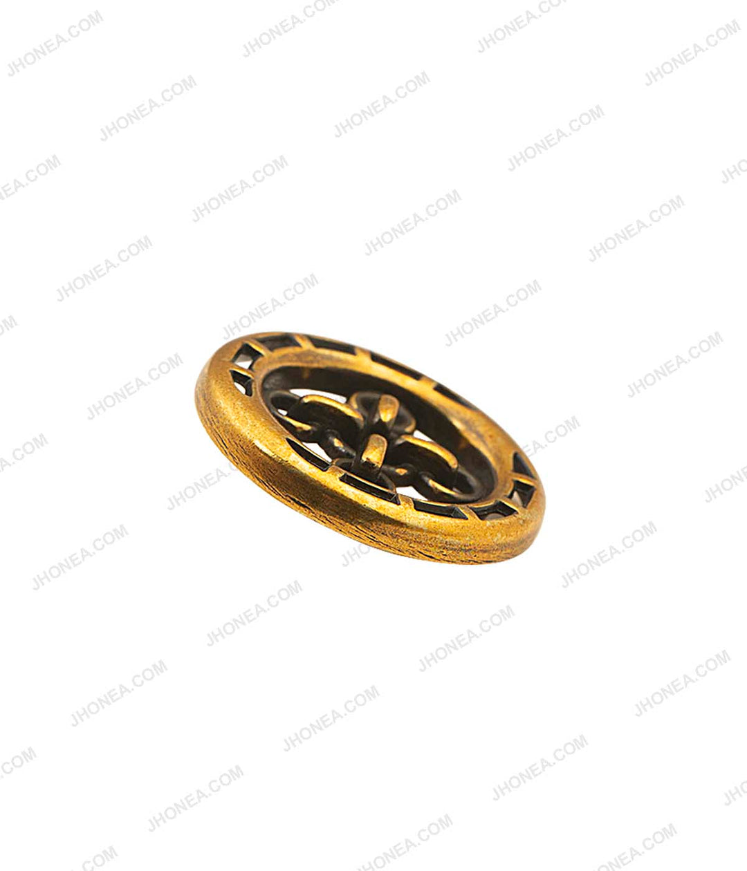 Buttonhole Design Antique Gold Coat Metal Buttons