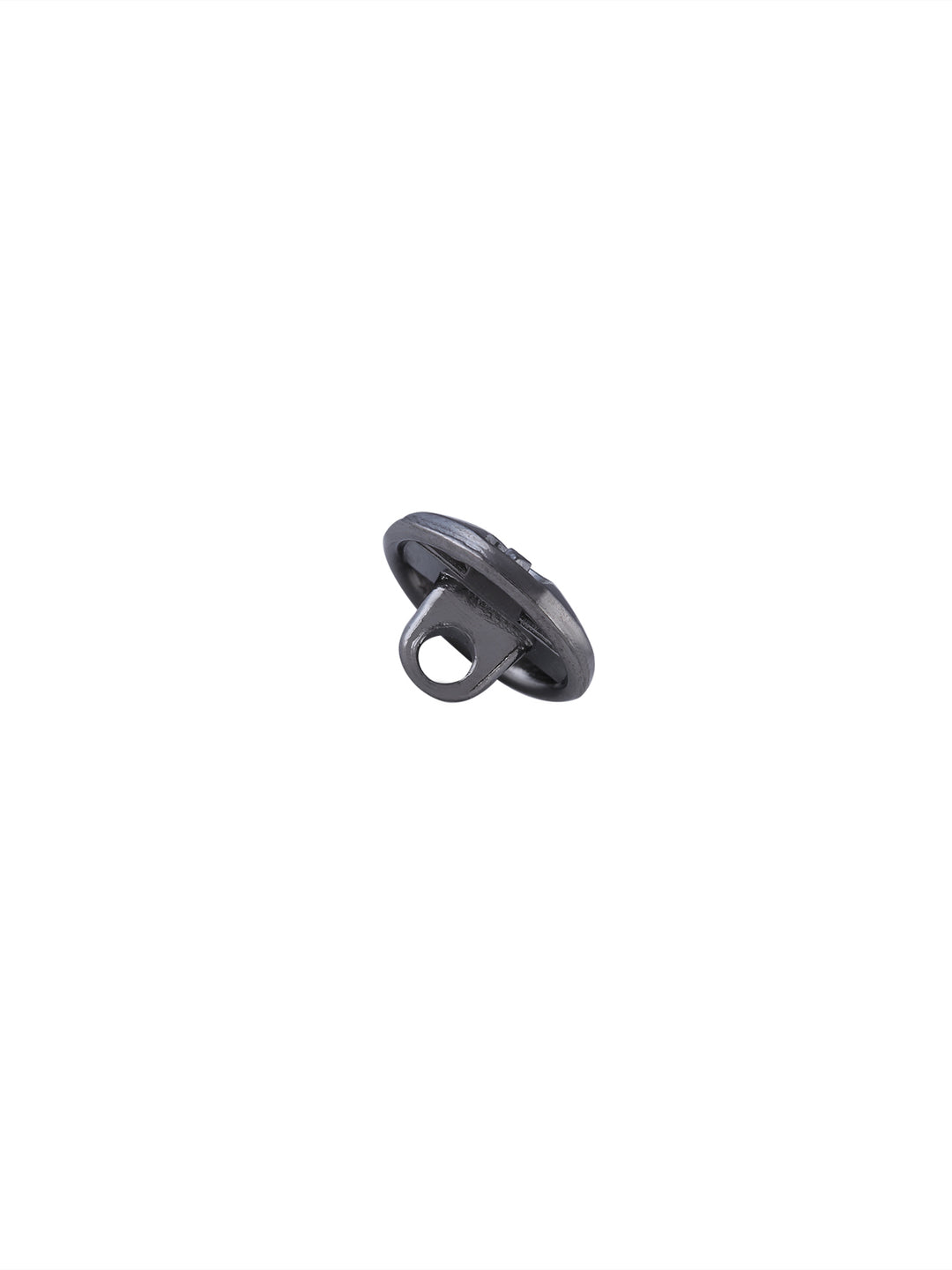 Black Nickel (gunmetal) Round Shape Engraved Design 10mm (16L) Shirt/Kurta Downhole Metal Button - Jhonea Accessories