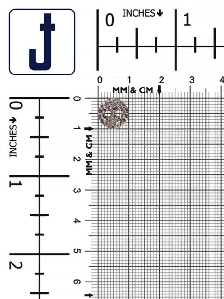 Textured Surface Round Shape Metal Buttons for Shirt