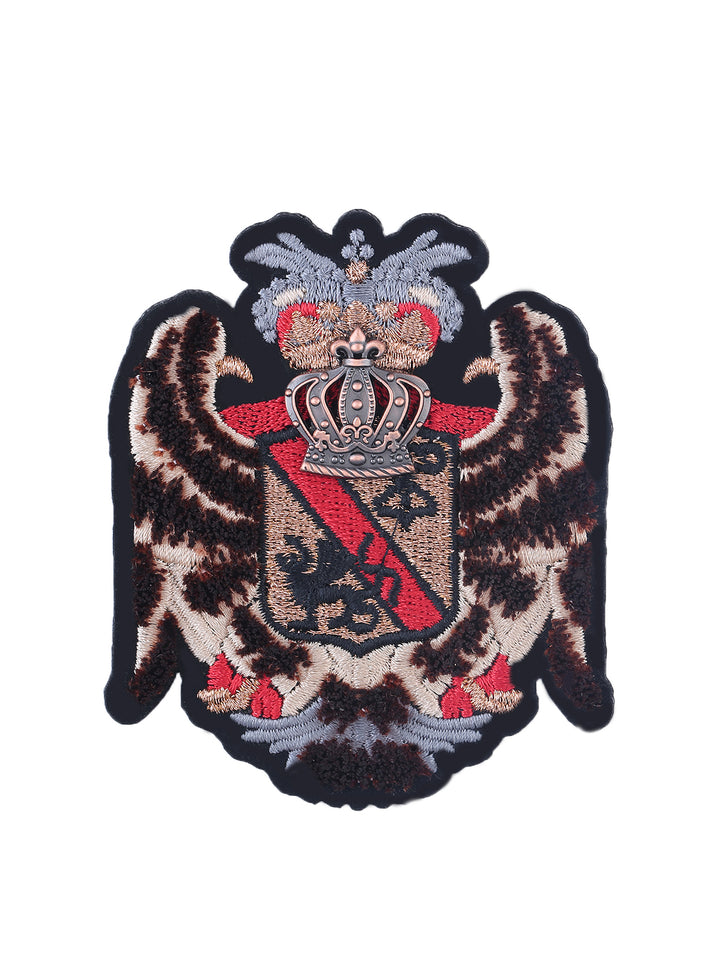 Classic Eagle Rampant & Crown Badge Embroidery Patch