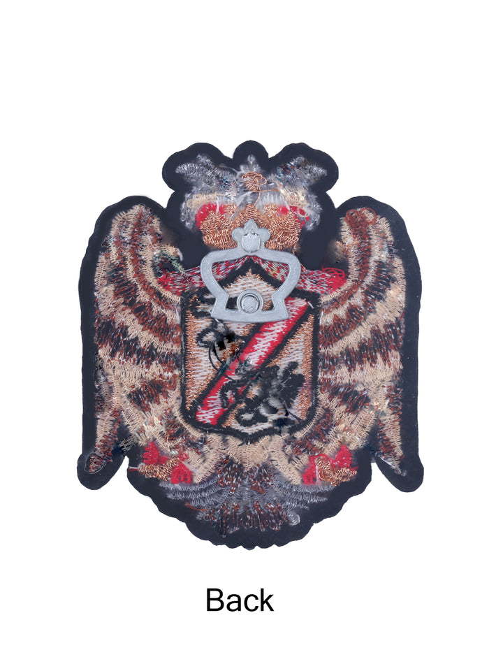 Classic Eagle Rampant & Crown Badge Embroidery Patch