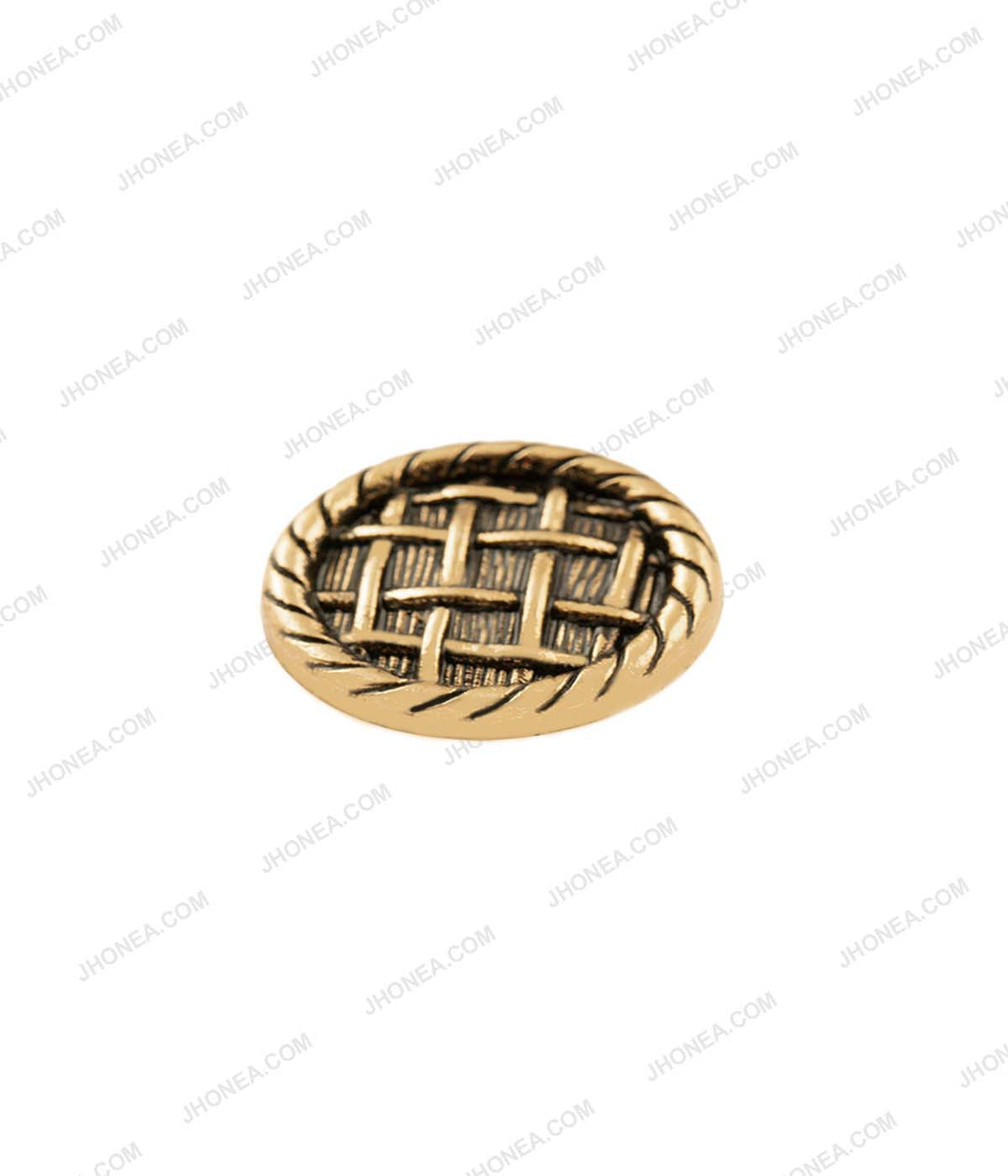 Antique Gold Checks Design Surface Coat Buttons