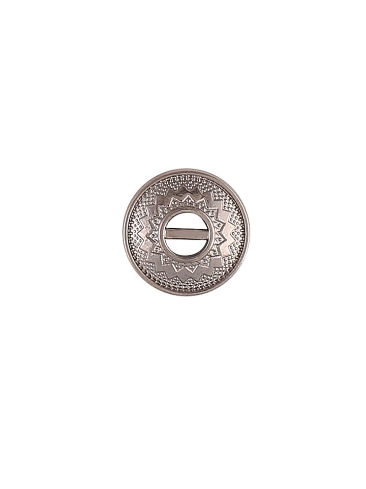 Very Unique Structure Engraved Design Gunmetal Shirt Button