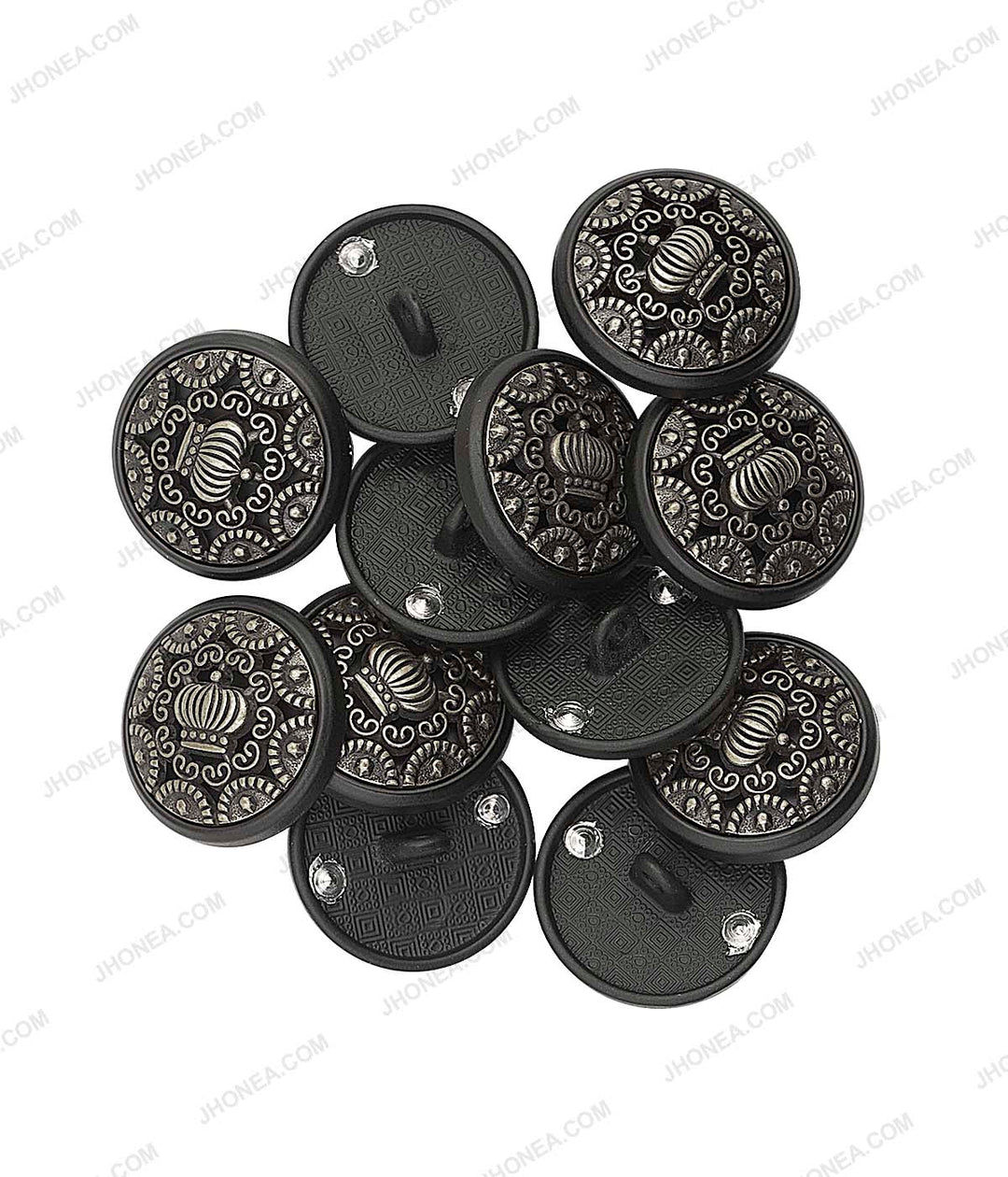 Metal Carving Engraved Ethnic Buttons For Oriental Dresses