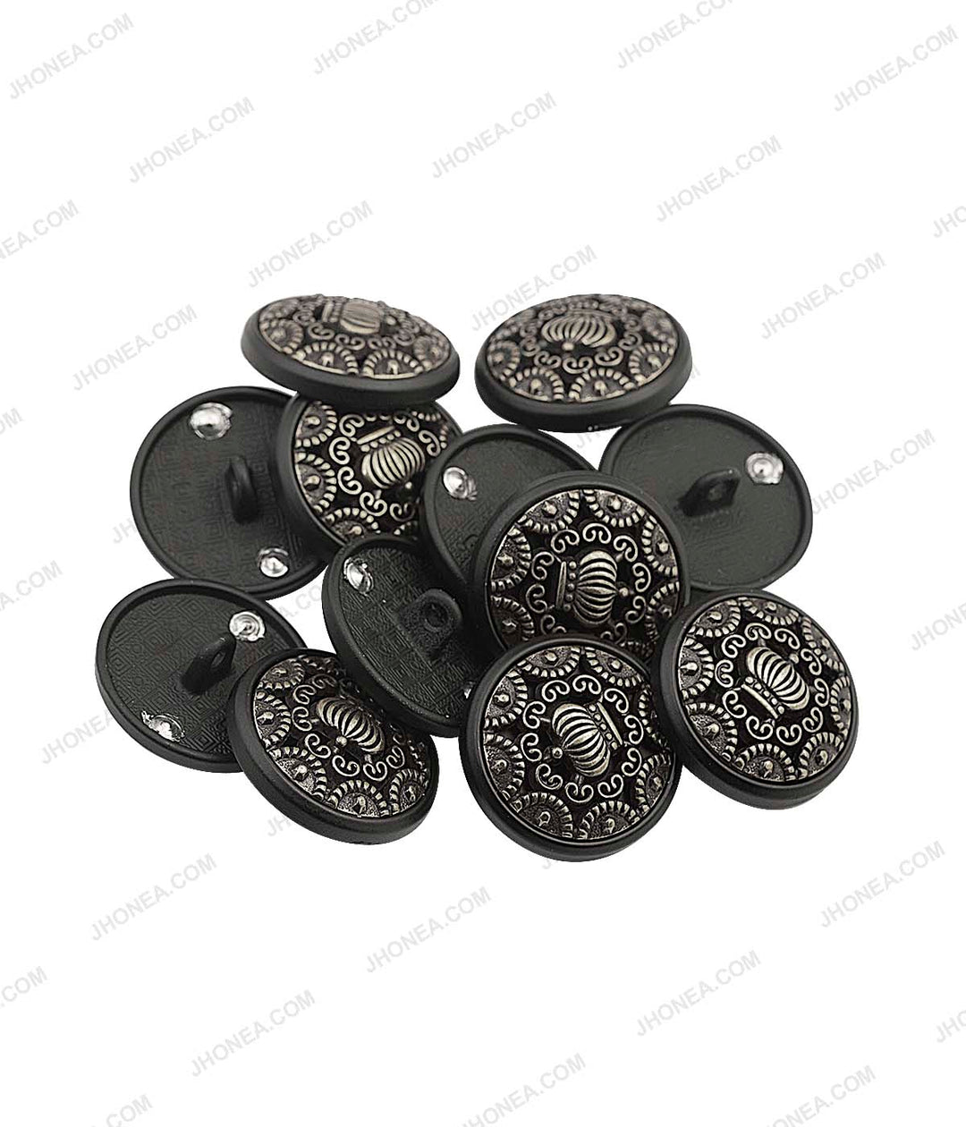 Metal Carving Engraved Ethnic Buttons For Oriental Dresses